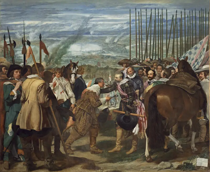 La reddition de Breda, peinture d'histoire baroque espagnole